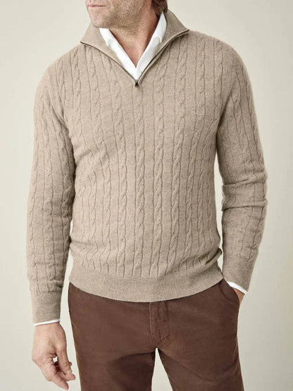 Classic Zip Up Sweater