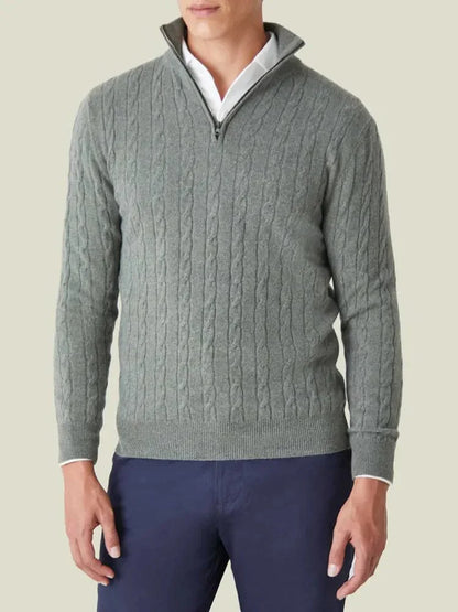 Classic Zip Up Sweater