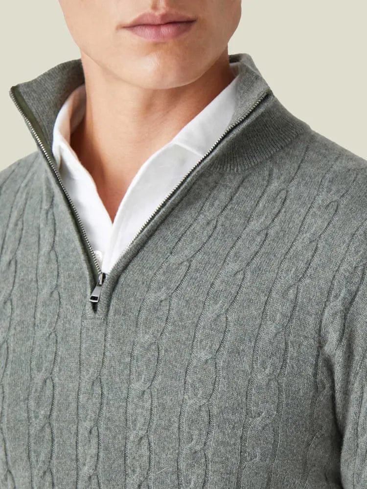 Classic Zip Up Sweater