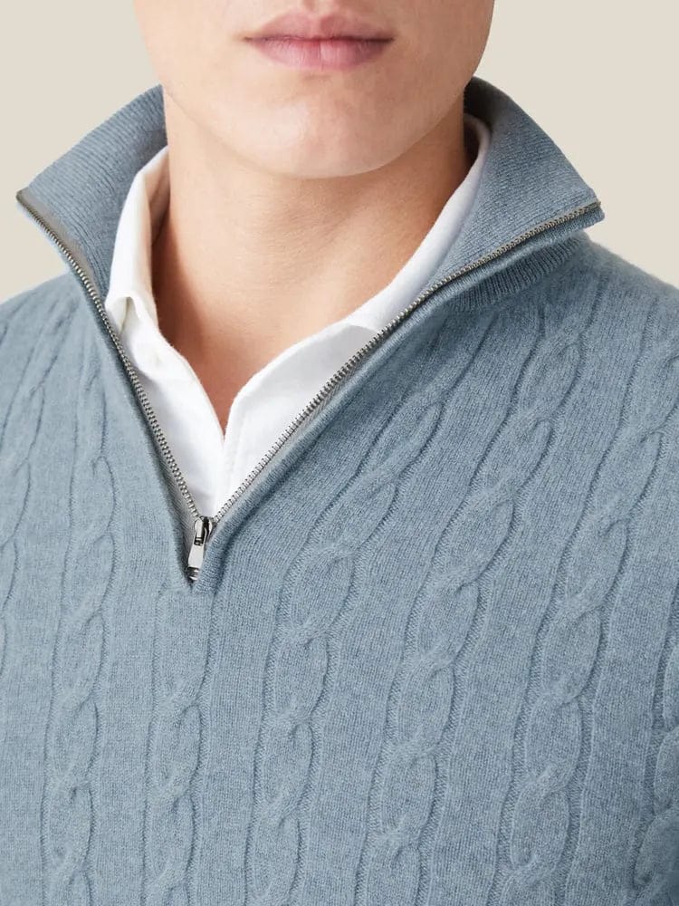 Classic Zip Up Sweater