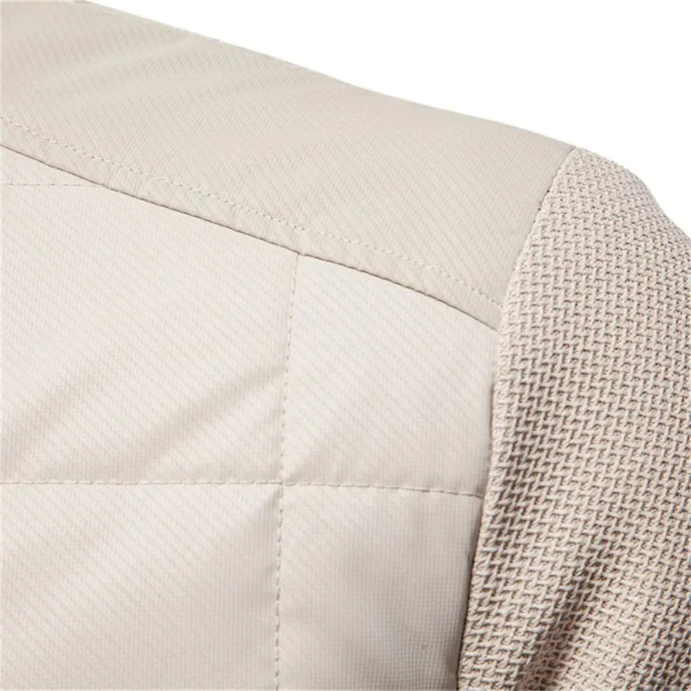 Warm Padded Mens Quilted Coat