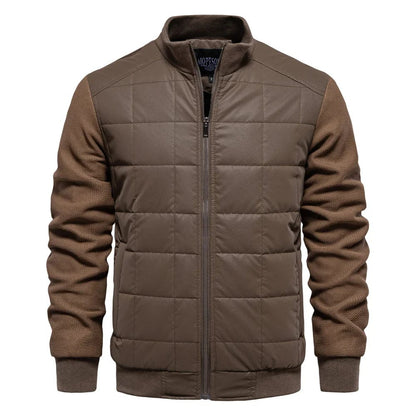 Warm Padded Mens Quilted Coat