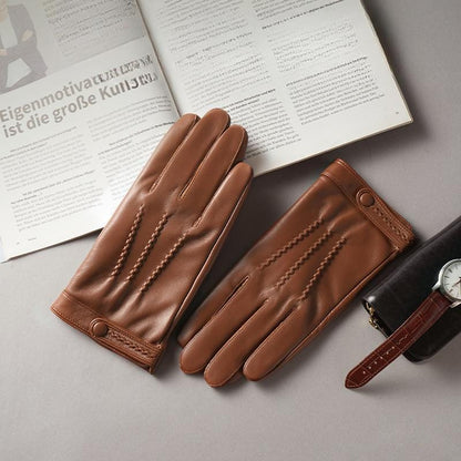 Quinn - Elegant Leather Gloves - OutfitLondon