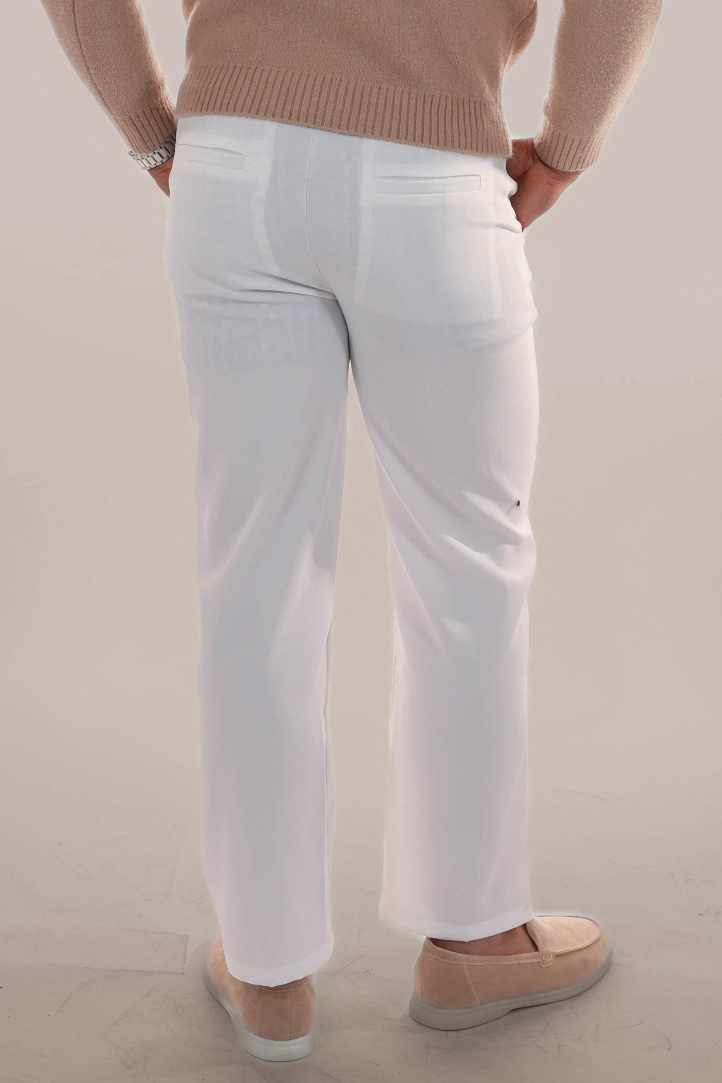 Timeless Beige Cotton Linen Pants