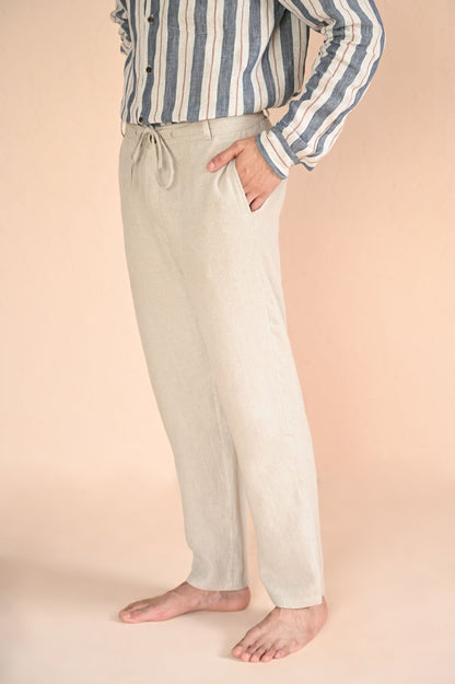 Classic Light Brown Cotton Pants