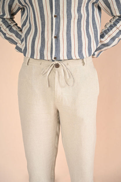 Classic Light Brown Cotton Pants