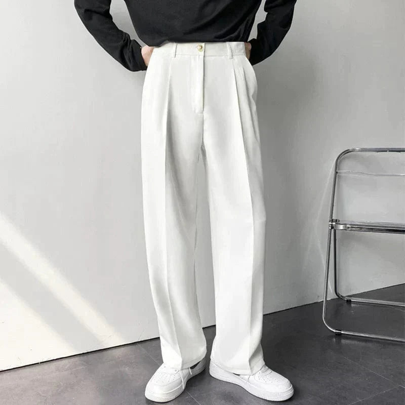 Classic Luxury Wide Leg Mens Pants