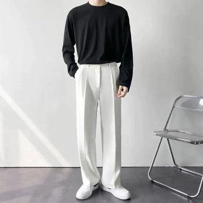 Classic Luxury Wide Leg Mens Pants