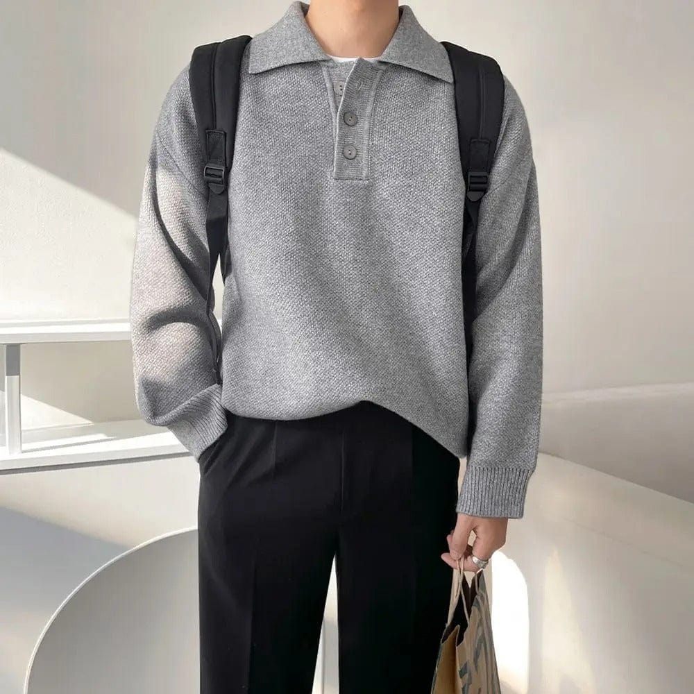 Classic Men's Quarter Zip Sweater - OutfitLondon