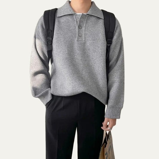 Men's Big Fit Crew Neck Sweater - OutfitLondon