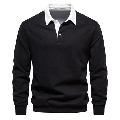 Classic Polo Shirt with Contrast Collar