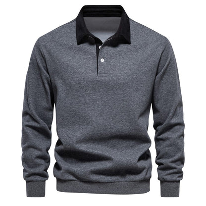 Classic Polo Shirt with Contrast Collar