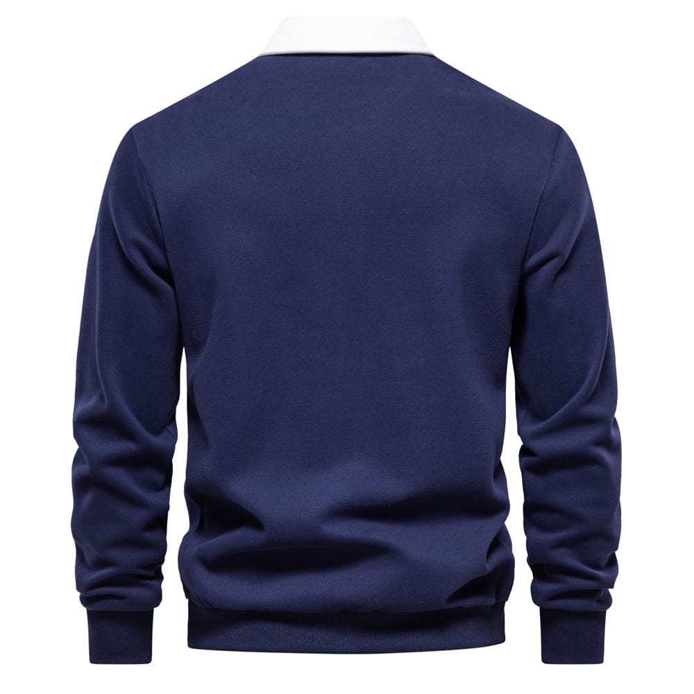 Classic Polo Shirt with Contrast Collar
