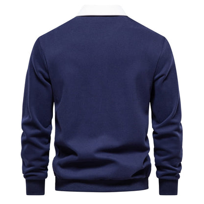 Classic Polo Shirt with Contrast Collar