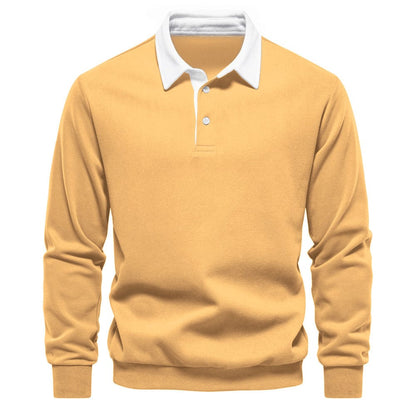 Classic Polo Shirt with Contrast Collar
