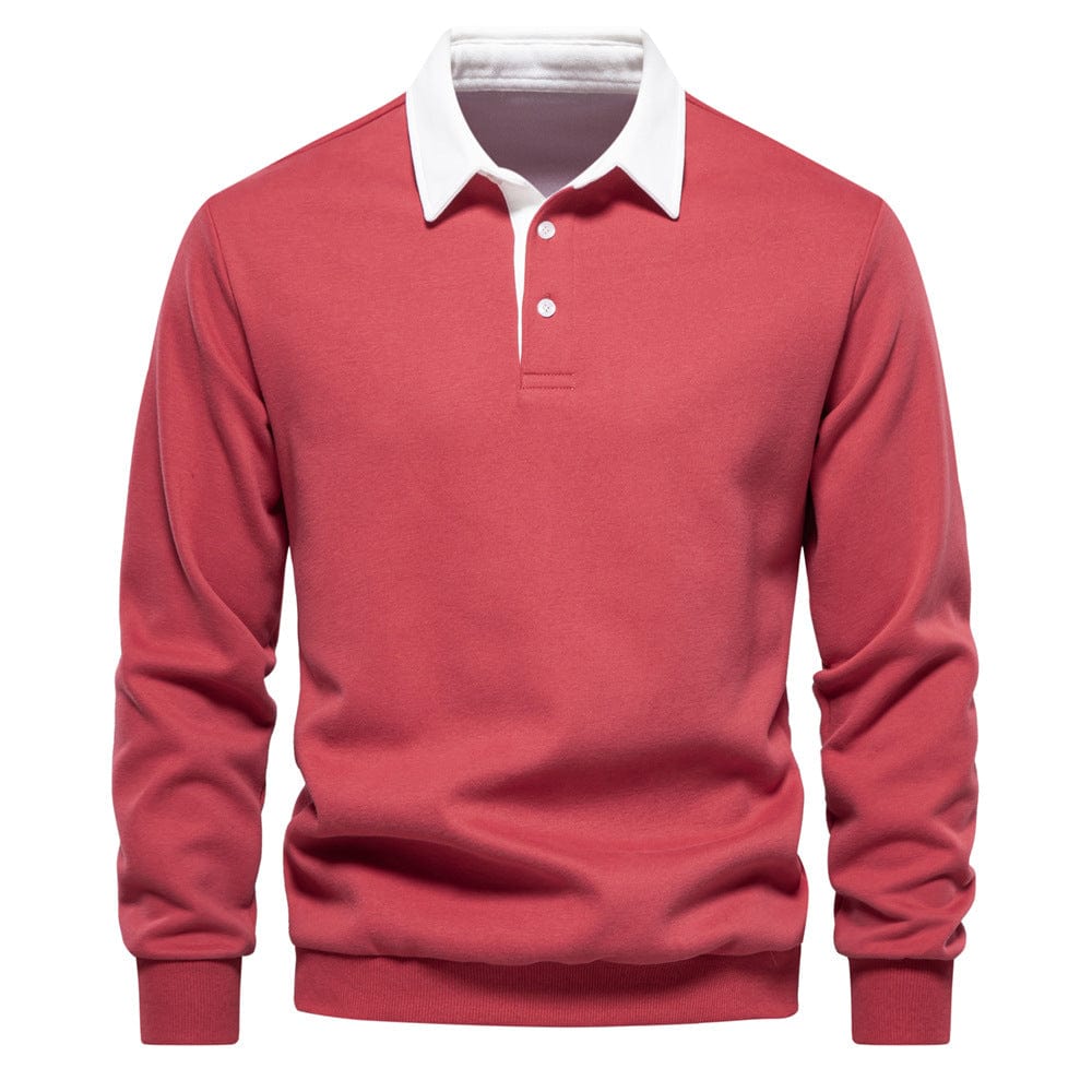 Classic Polo Shirt with Contrast Collar