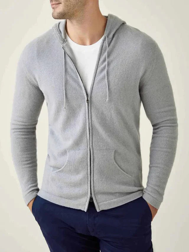 Slim Fit Mens Zip Up Hoodie - OutfitLondon