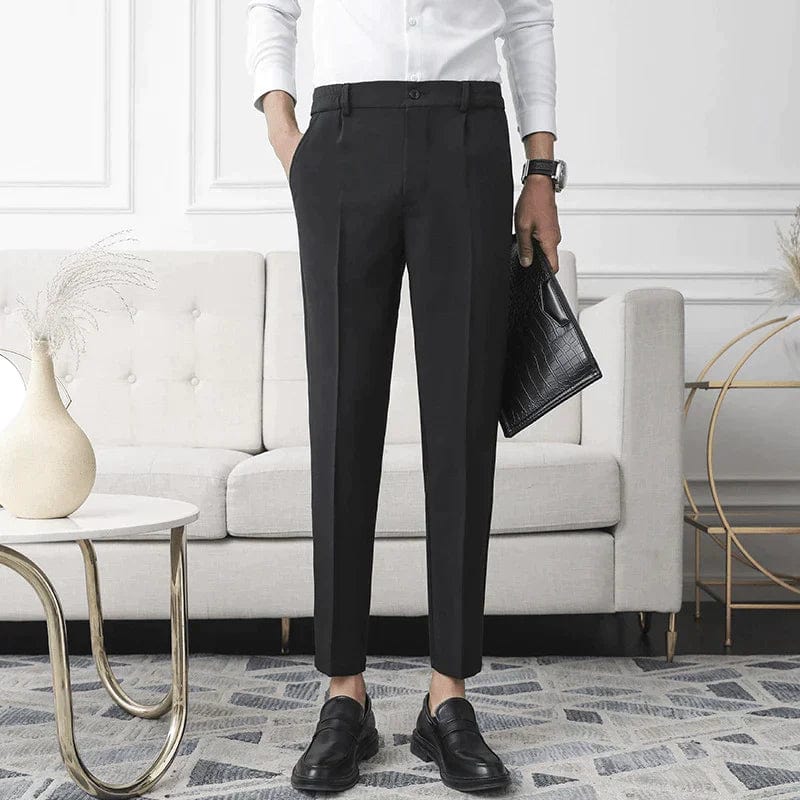 Slim Fit Classic Mens Stretch Pants - OutfitLondon