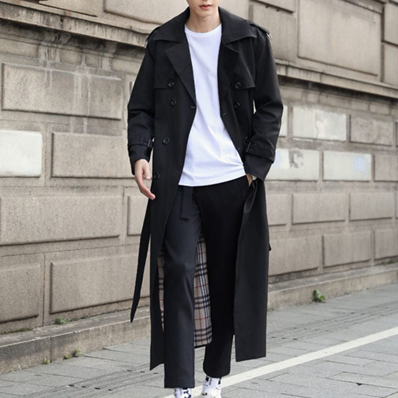 Classic Double Breasted Men's Trench Coat