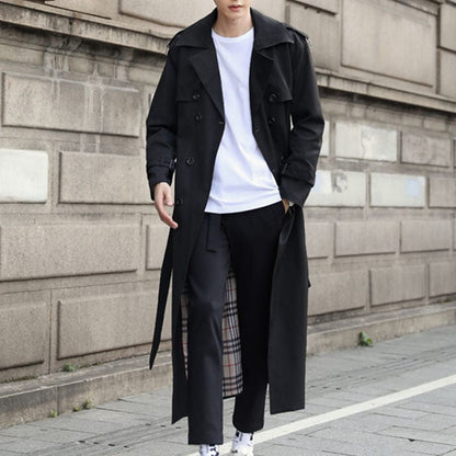 Classic Double Breasted Men's Trench Coat