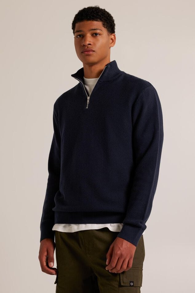 Casual Crew Neck Sweater Jacket - OutfitLondon