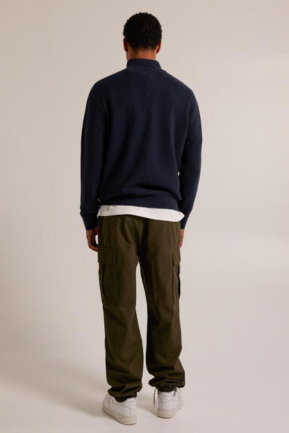 Casual Crew Neck Sweater Jacket