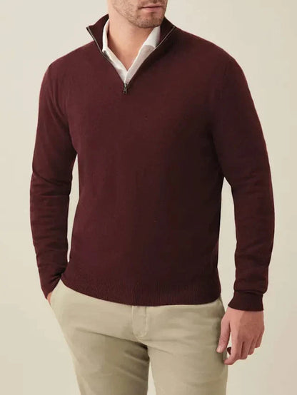 Warm Crew Neck Knitted Winter Sweater - OutfitLondon