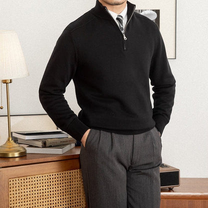 Classic Luxury Zip Up Sweater