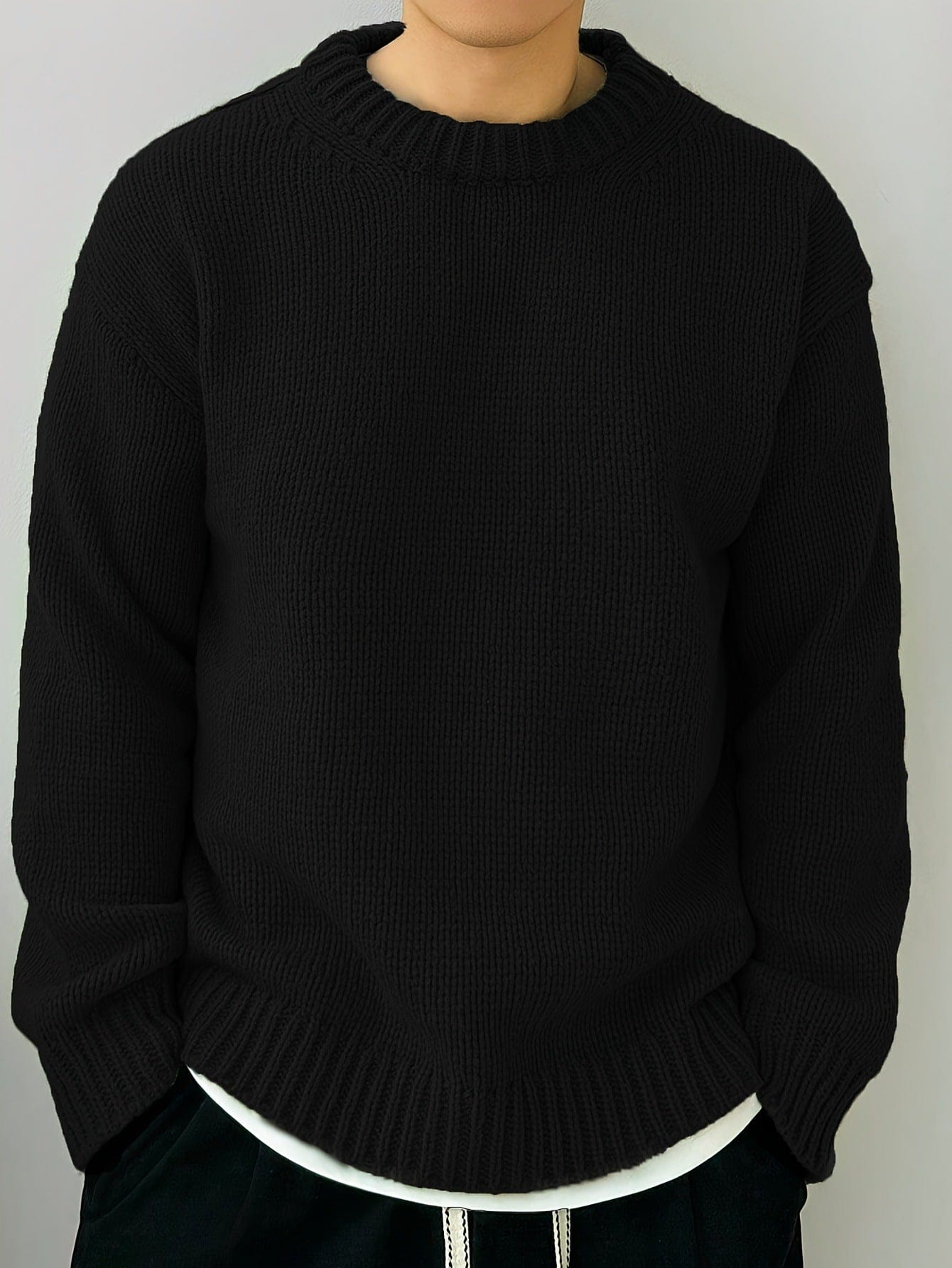 Classic Luxury Wool Sweater Men