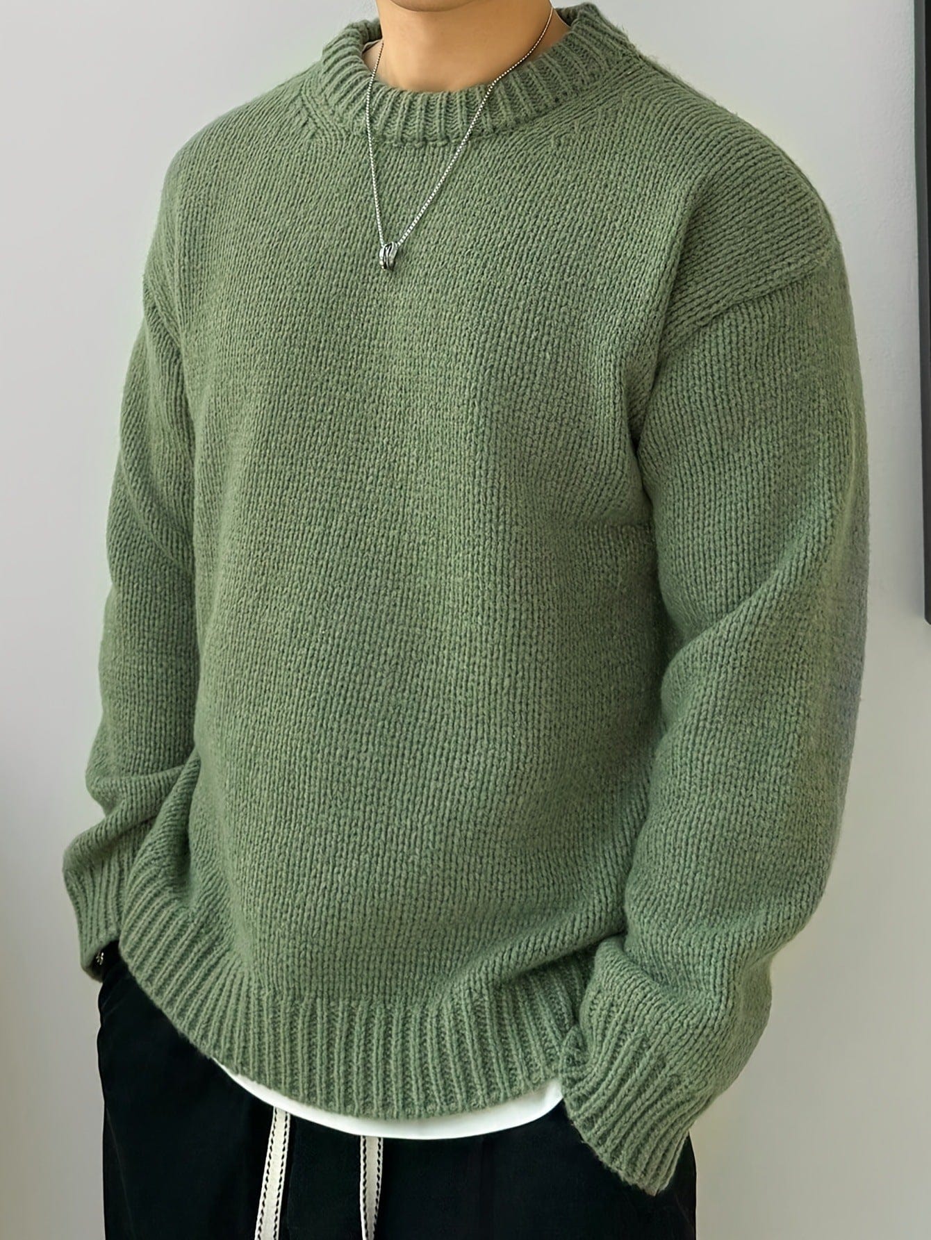 Classic Luxury Wool Sweater Men