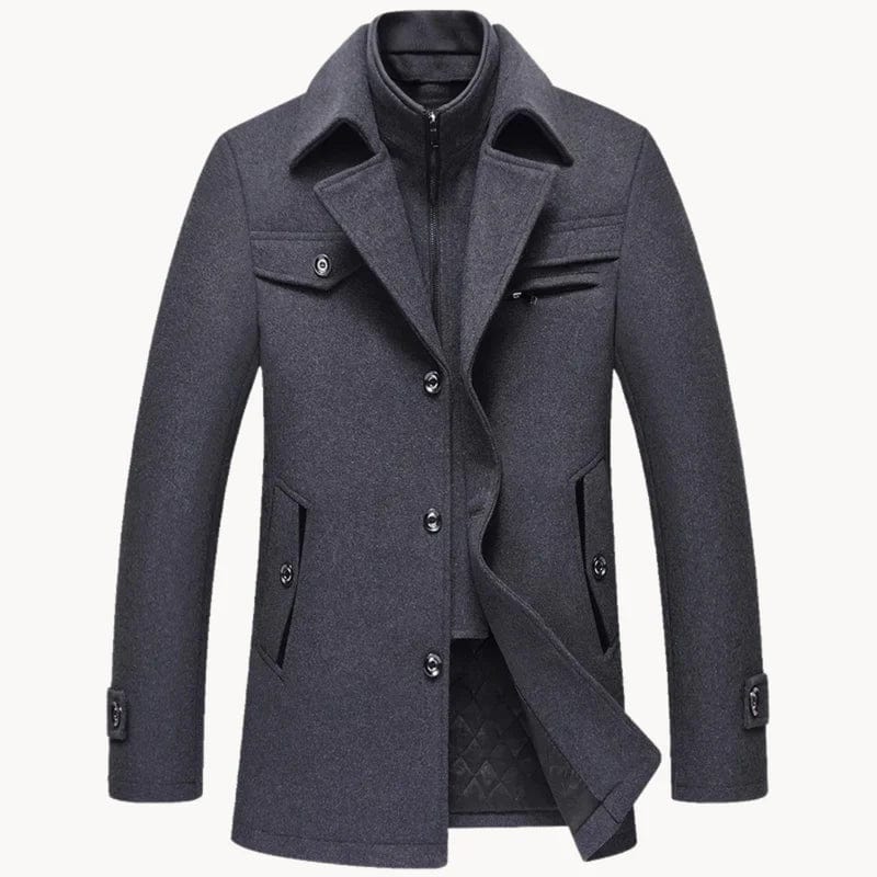 Warm Fit Men's Winter Overcoat - OutfitLondon