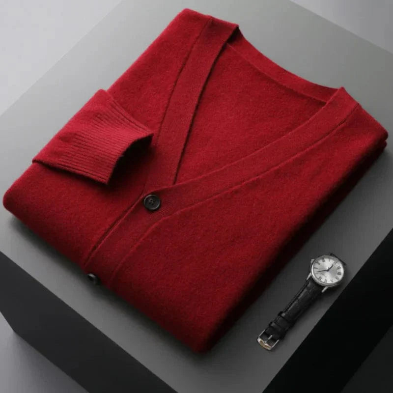 Warm Cozy Mens Cardigan Sweater
