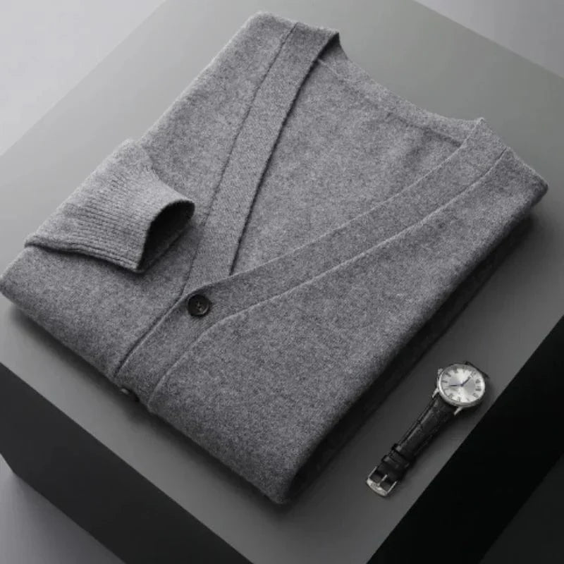 Warm Cozy Mens Cardigan Sweater