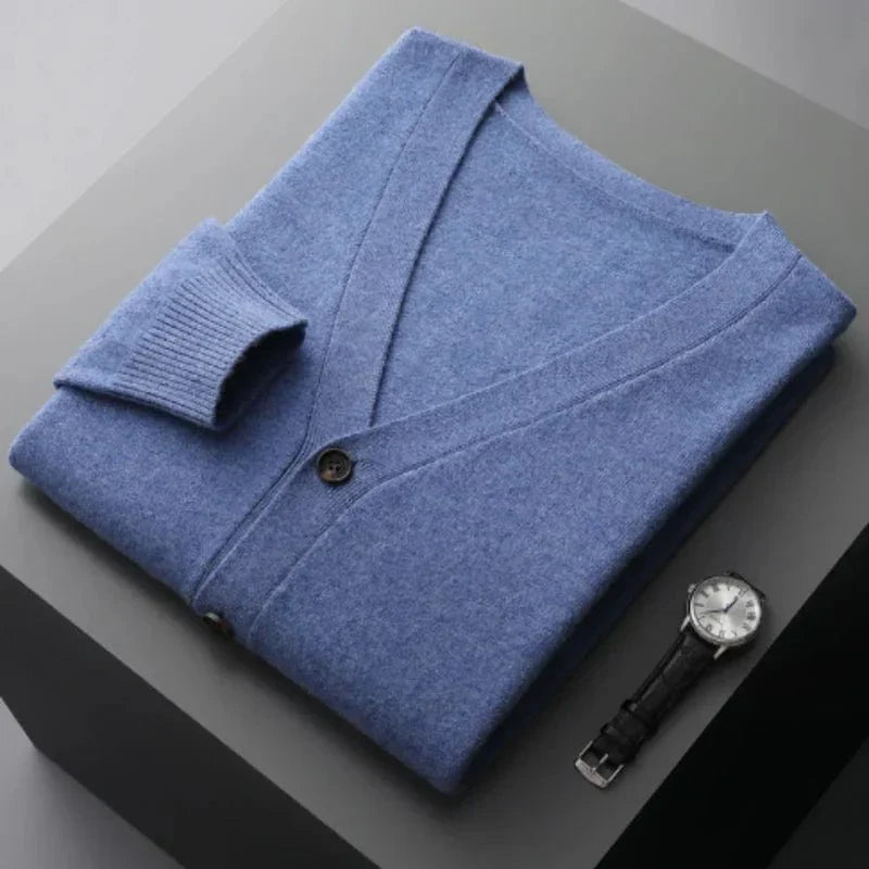 Warm Cozy Mens Cardigan Sweater