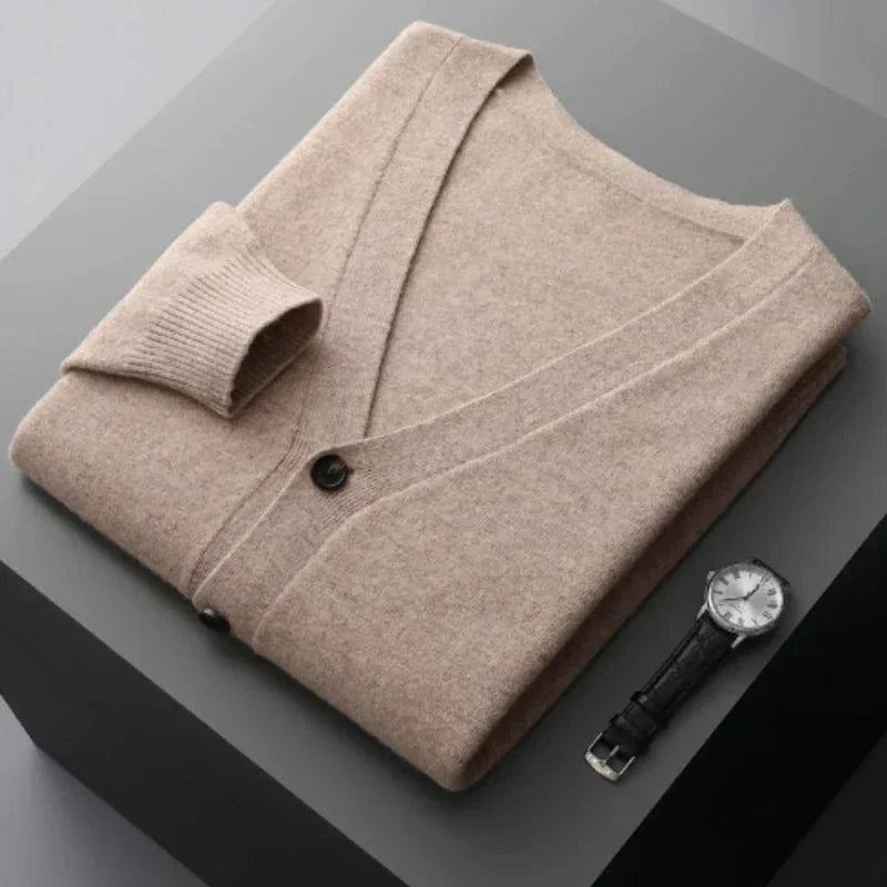Warm Cozy Mens Cardigan Sweater