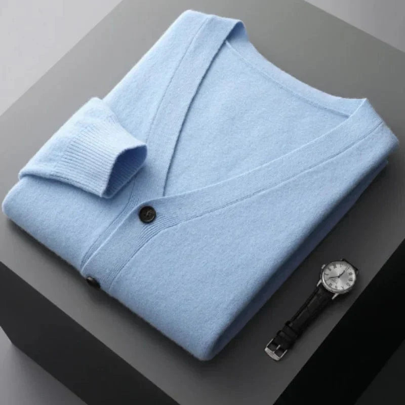 Warm Cozy Mens Cardigan Sweater