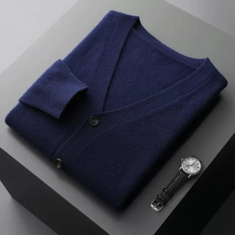 Warm Cozy Mens Cardigan Sweater