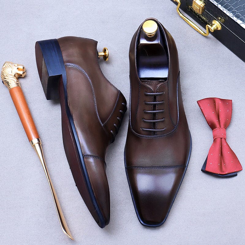 Classic Mens Faux Leather Shoes