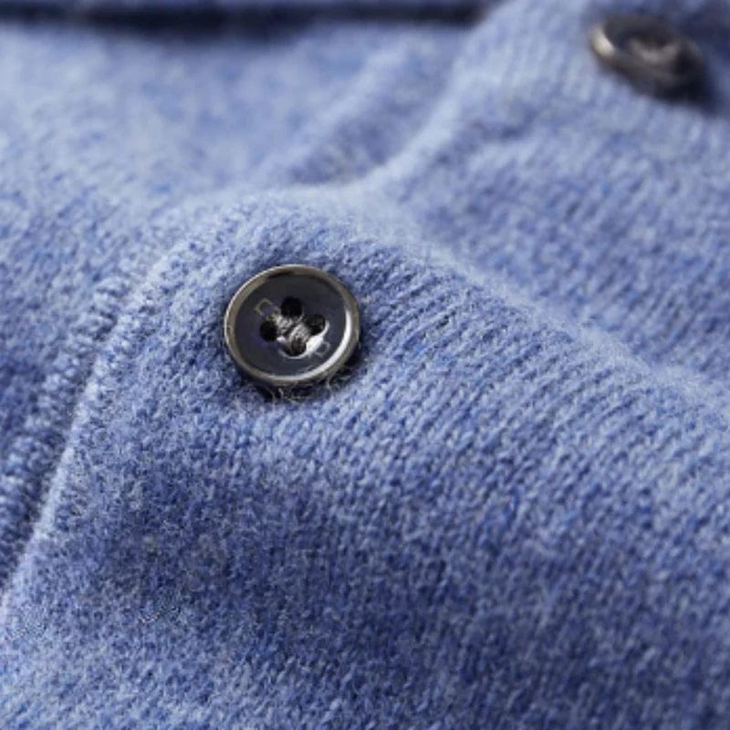 Classic Fit Long Sleeve Polo Shirt Men