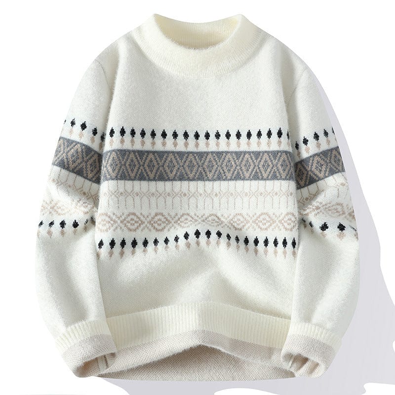 Classic Festive Mens Crew Neck Sweater