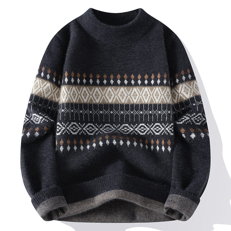 Classic Festive Mens Crew Neck Sweater