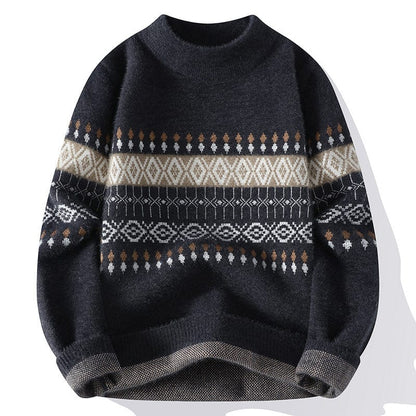 Classic Festive Mens Crew Neck Sweater