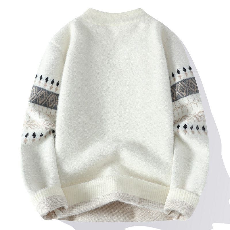 Classic Festive Mens Crew Neck Sweater