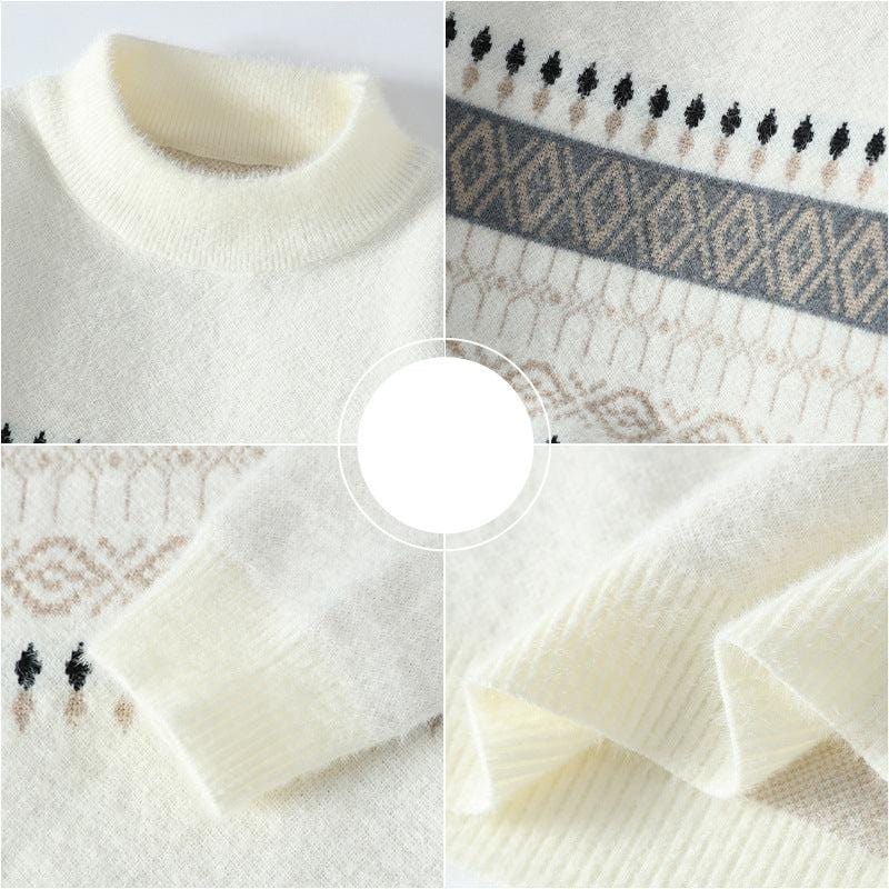 Classic Festive Mens Crew Neck Sweater