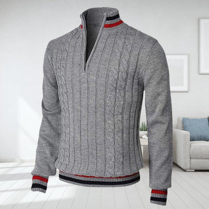 Traditional Cable Crew Neck Sweater Men