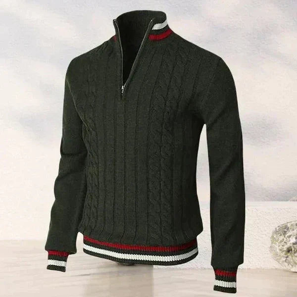 Traditional Cable Crew Neck Sweater Men