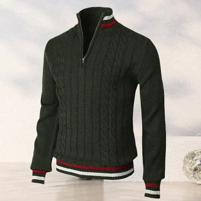 Traditional Cable Crew Neck Sweater Men