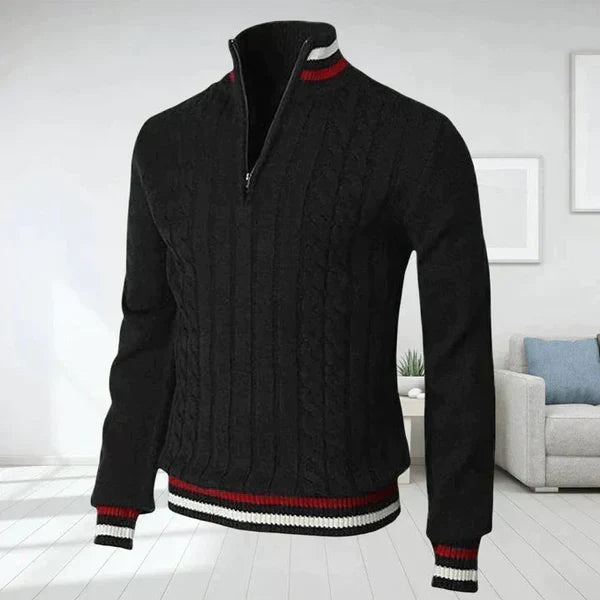 Traditional Cable Crew Neck Sweater Men