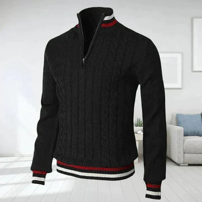 Traditional Cable Crew Neck Sweater Men