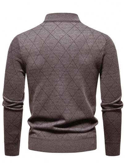 Breathable Crew Neck Knit Sweater Men